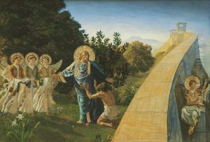Christ leads the thief into paradise