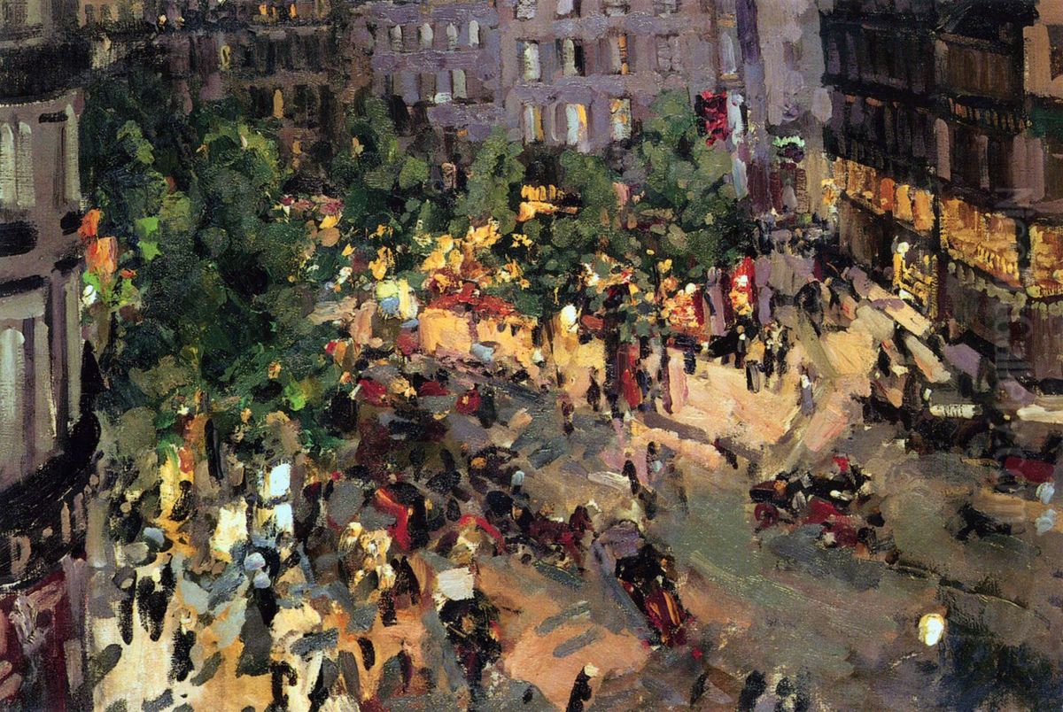 Boulevard des Capucines Oil Painting by Konstantin Alexeyevich Korovin Boulevard des Capucines Oil Painting by Konstantin Alexeyevich Korovin