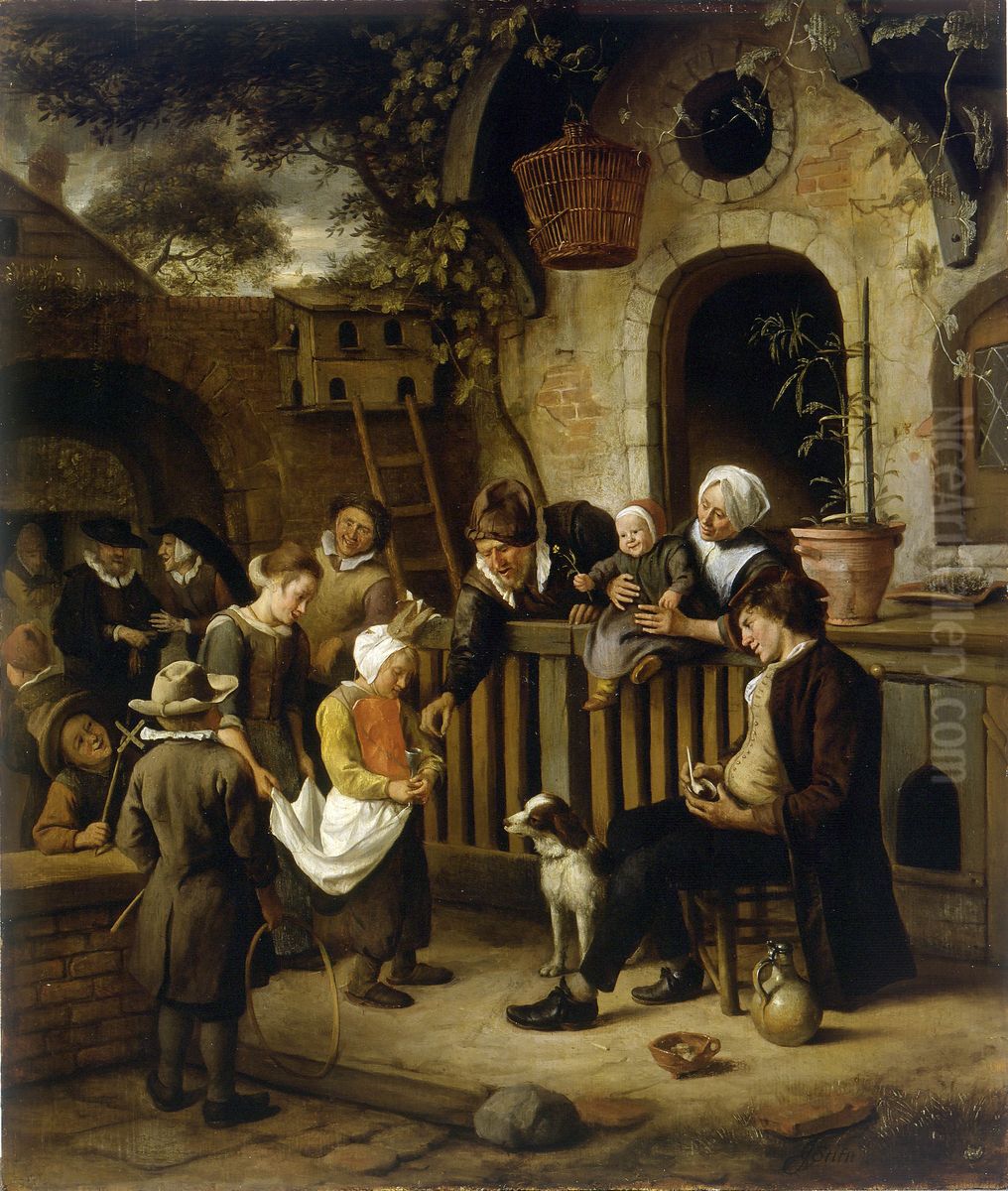 Le petit queteur Oil Painting by Jan Steen