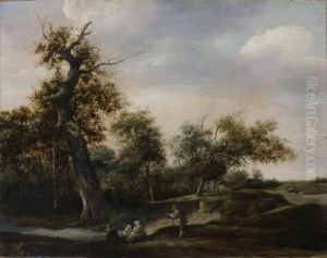 Landschap met een zandweg.
