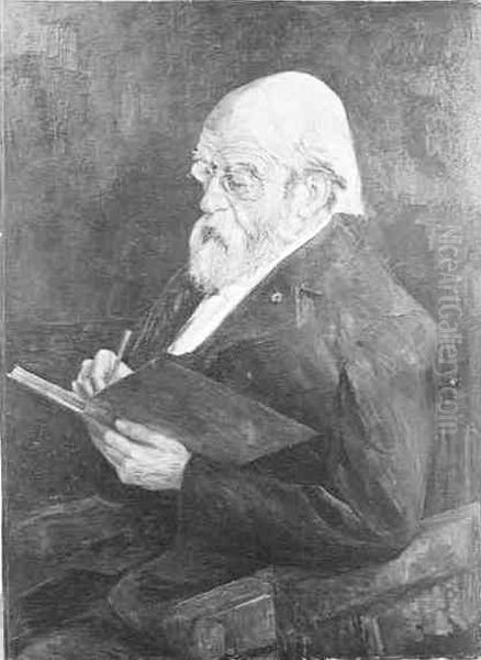 Portrait of Pierre Cuypers (1827-1921) Oil Painting by Jan Kruysen Portrait of Pierre Cuypers (1827-1921) Oil Painting by Jan Kruysen