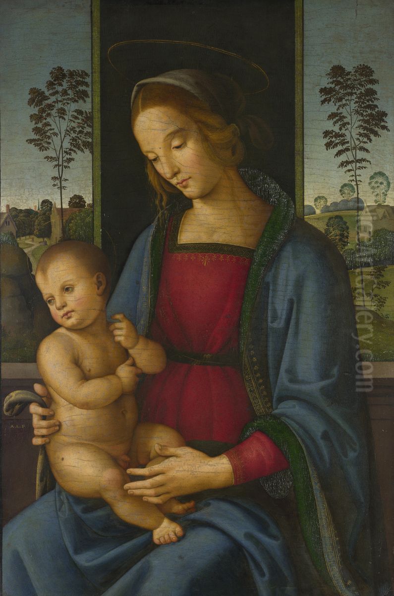 Virgin and Child Oil Painting by Andrea di Aloigi