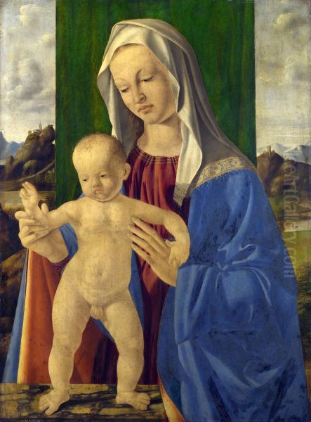 The Virgin and Child Oil Painting by Marco Basaiti