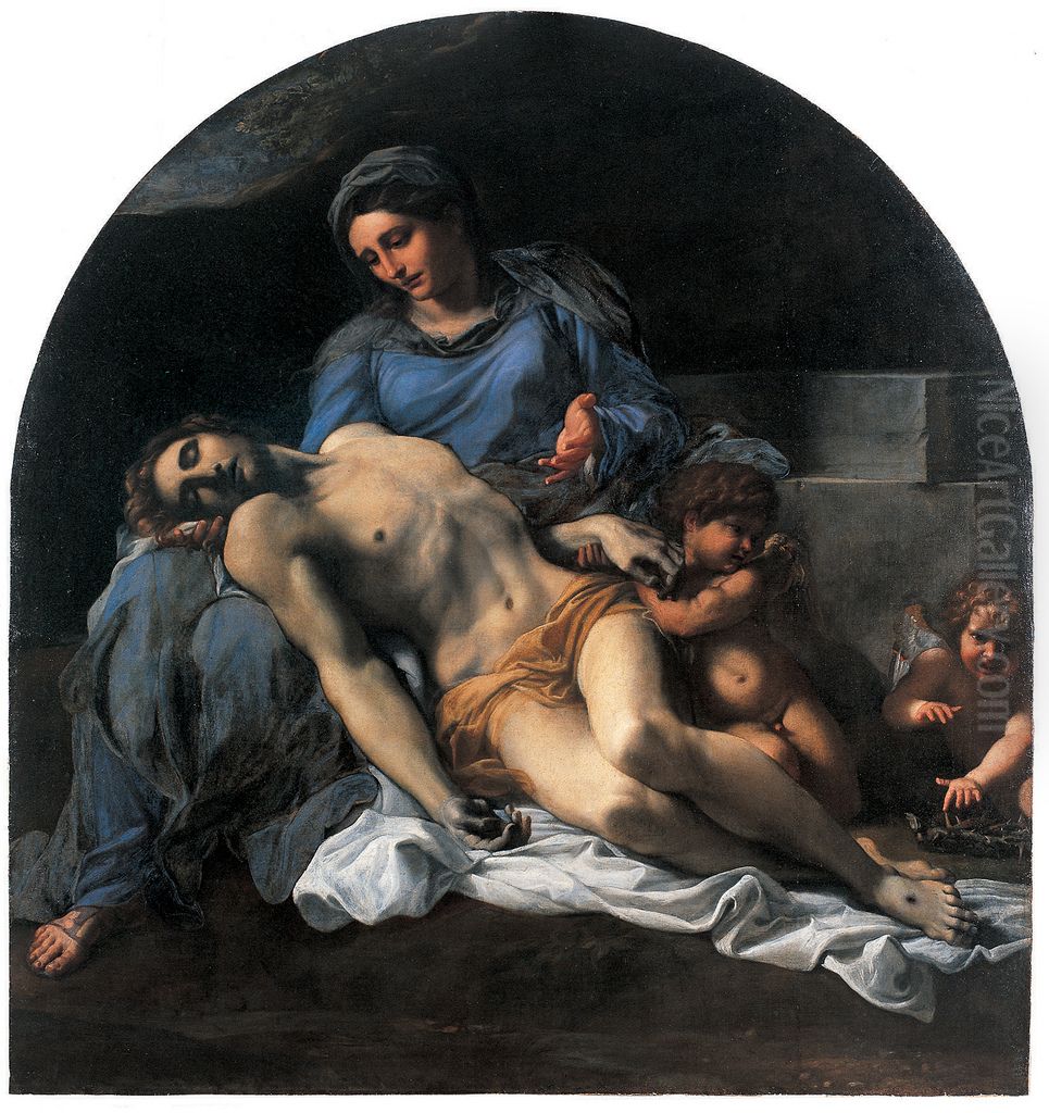 Pieta Oil Painting by Annibale Carracci