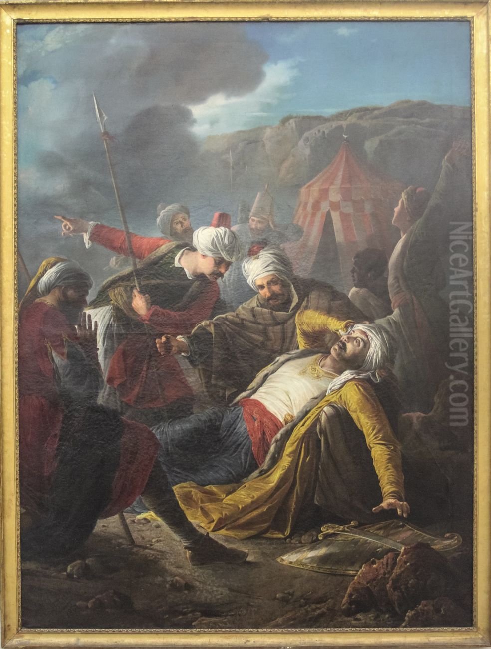 Death of Dragut Oil Painting by Giuseppe Cali