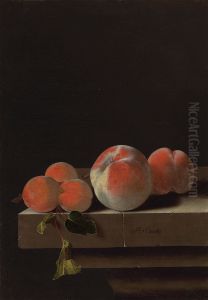 Stilleven met perziken en abrikozen