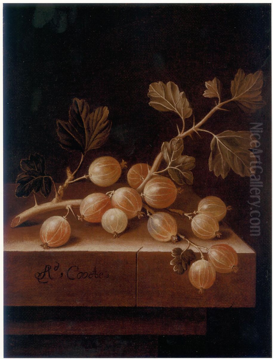 Gooseberries Oil Painting by Adriaen Coorte