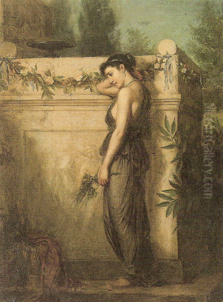 Gone, But Not Forgotten Oil Painting by John William Waterhouse