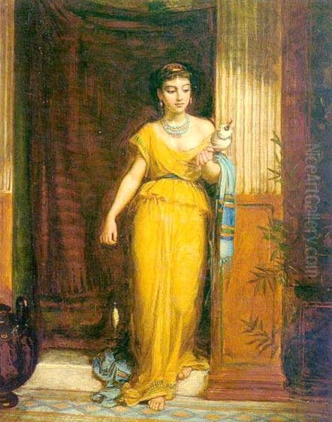 The Spinner Oil Painting by John William Waterhouse