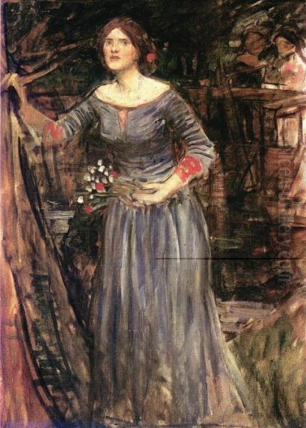 Ophelia Oil Painting by John William Waterhouse