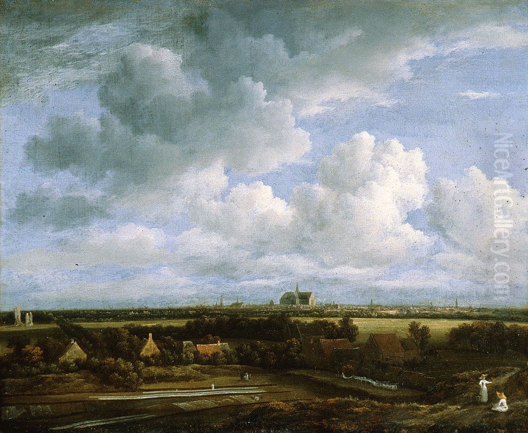 The Bleaching Grounds near Haarlem Oil Painting by Jacob Van Ruisdael