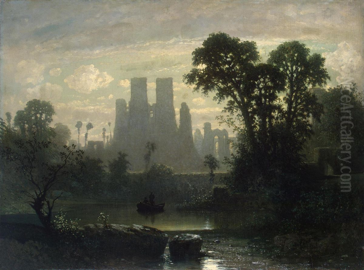 Ruins of the Castle of Kenilworth Oil Painting by Guillaume Van Der Hecht