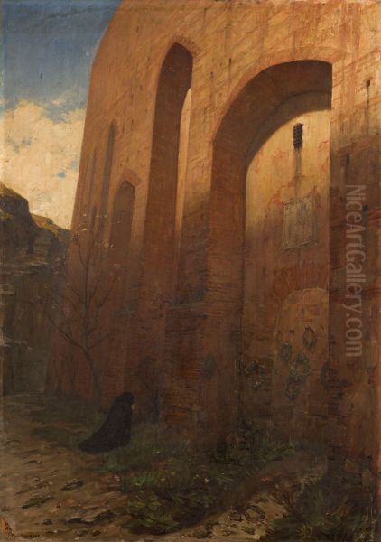 Les Murailles du Saint-Office Oil Painting by Jean-Paul Laurens