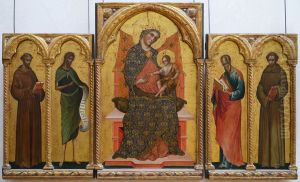 Madonna and Child, Saints Francis, John the Baptist, John the Evangelist and Anthony of Padua