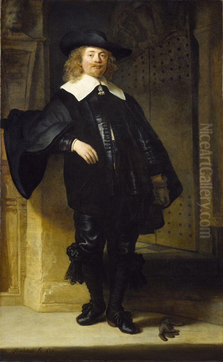 Portrait of Andries de Graeff (1611-1677) Oil Painting by Rembrandt