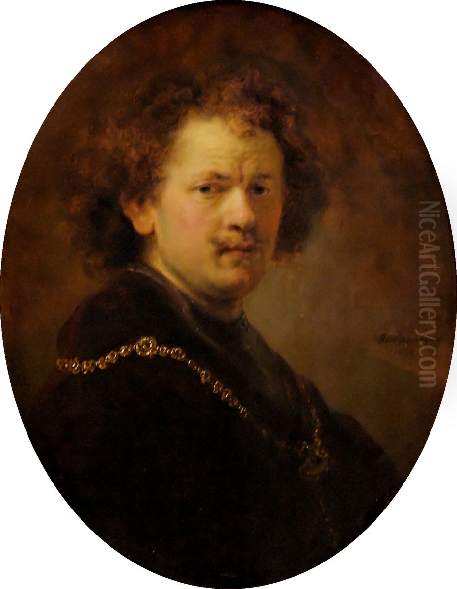 Self-portrait with Gold Chain Oil Painting by Rembrandt