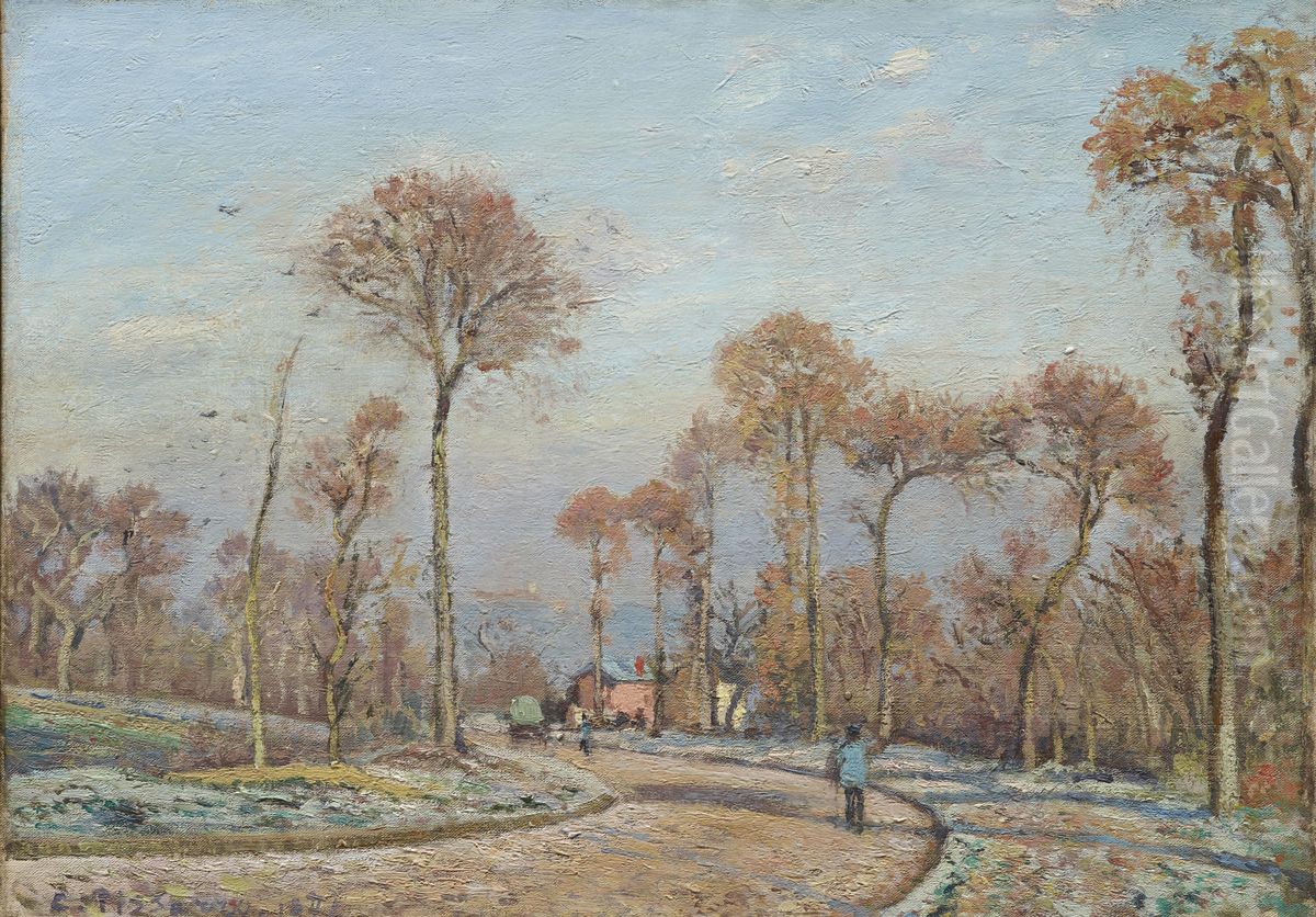 Morning Frost Oil Painting by Camille Pissarro