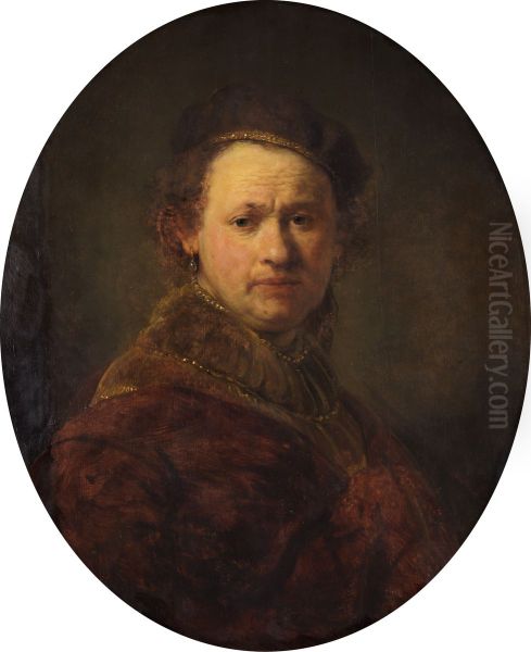 Self-portrait Oil Painting by Rembrandt