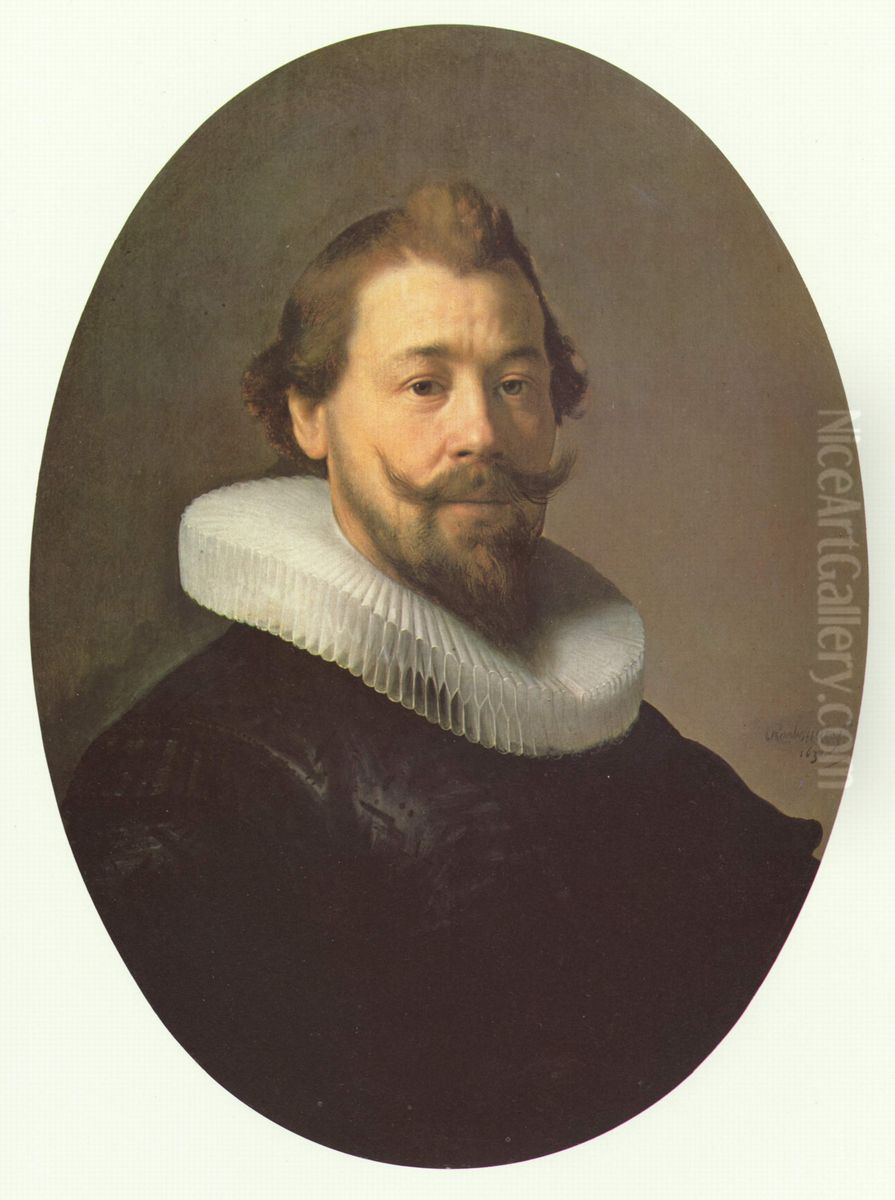 Portret van een man Oil Painting by Rembrandt