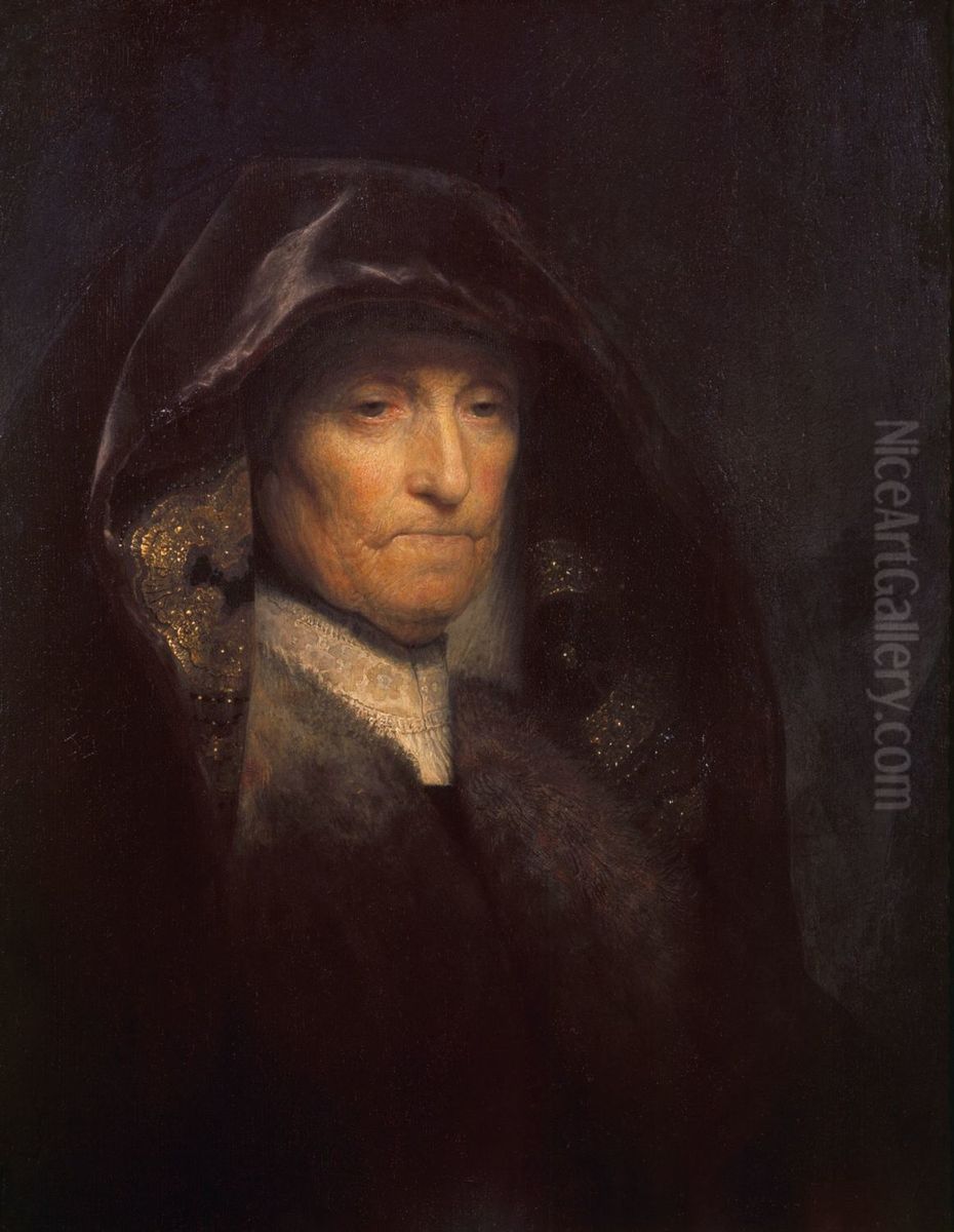 An old Woman called 'The Artist's Mother' Oil Painting by Rembrandt