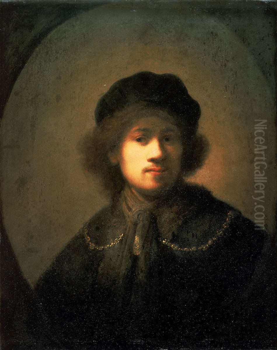 Portrait of the Artist as a Young Man Oil Painting by Rembrandt Portrait of the Artist as a Young Man Oil Painting by Rembrandt