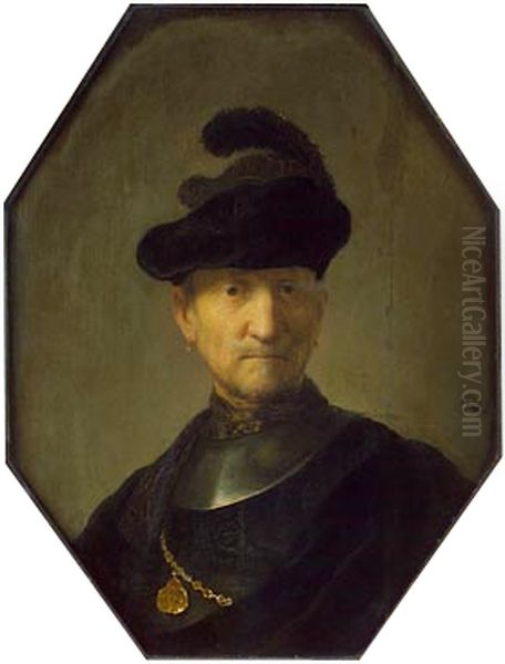 Old Warrior Oil Painting by Rembrandt