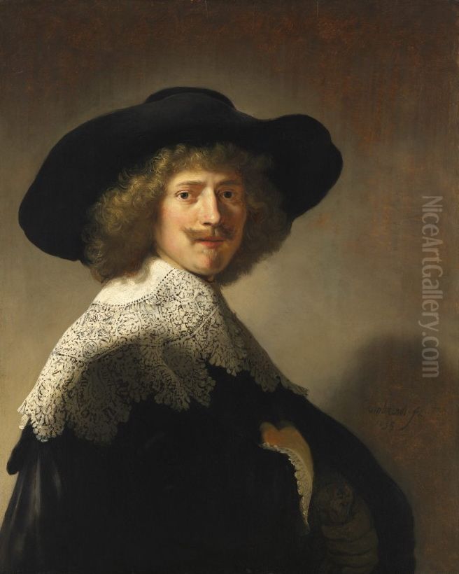 Portrait of Antonie Coopal Oil Painting by Rembrandt