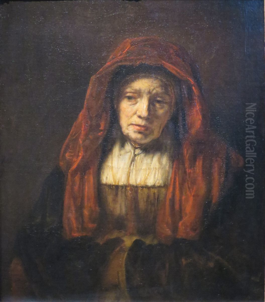 Portrait of an Old Woman Oil Painting by Rembrandt