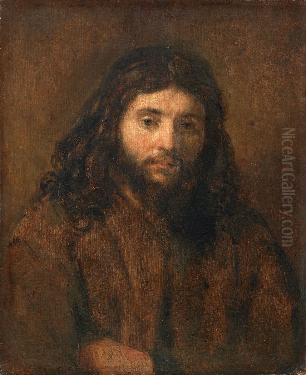 Bust of Christ Oil Painting by Rembrandt
