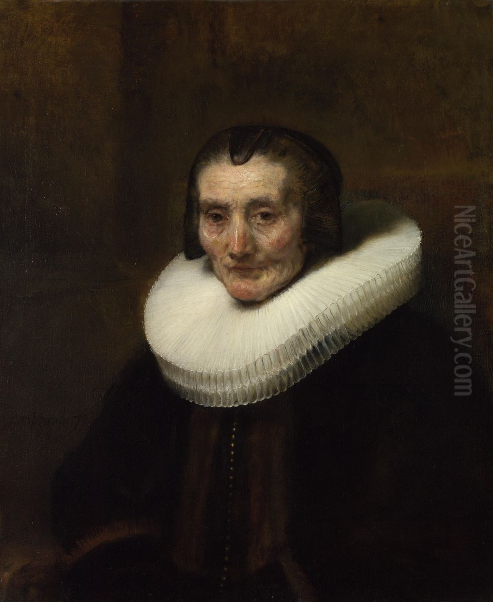 Portrait ofMargaretha de Geer Oil Painting by Rembrandt