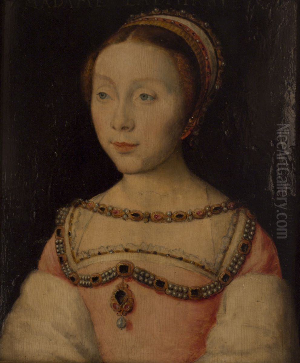 Francoise de Longwy, femme de Philippe Chabot Oil Painting by Corneille De Lyon