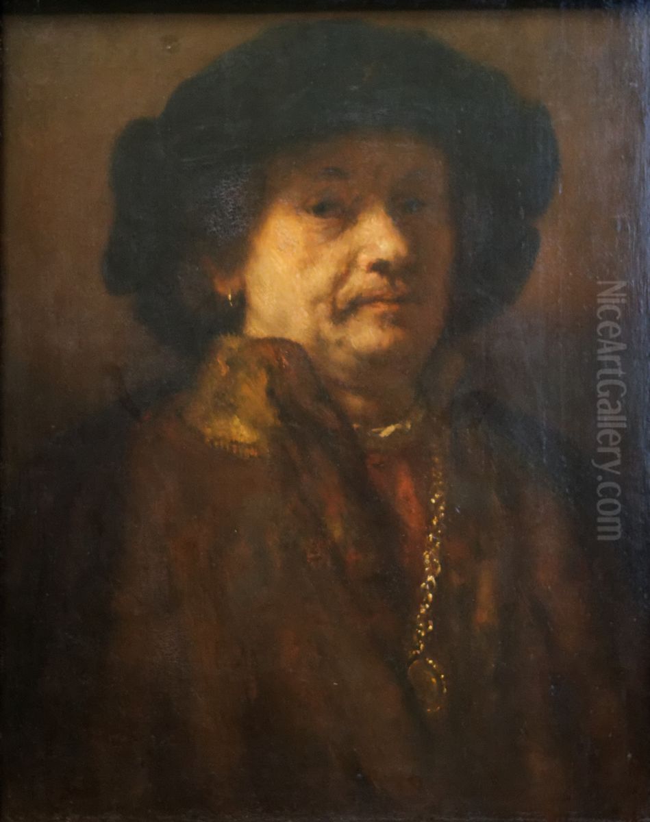 Portrait of Rembrandt van Rijn (1606-1669) Oil Painting by Rembrandt Portrait of Rembrandt van Rijn (1606-1669) Oil Painting by Rembrandt