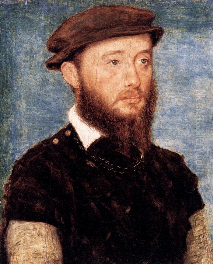 Jean de Bourbon-Vendome, comte de Soissons et d'Enghein Oil Painting by Corneille De Lyon