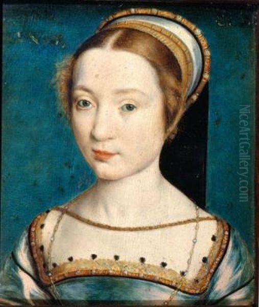 Portrait of a woman , formerly identified as Claude of France Oil Painting by Corneille De Lyon