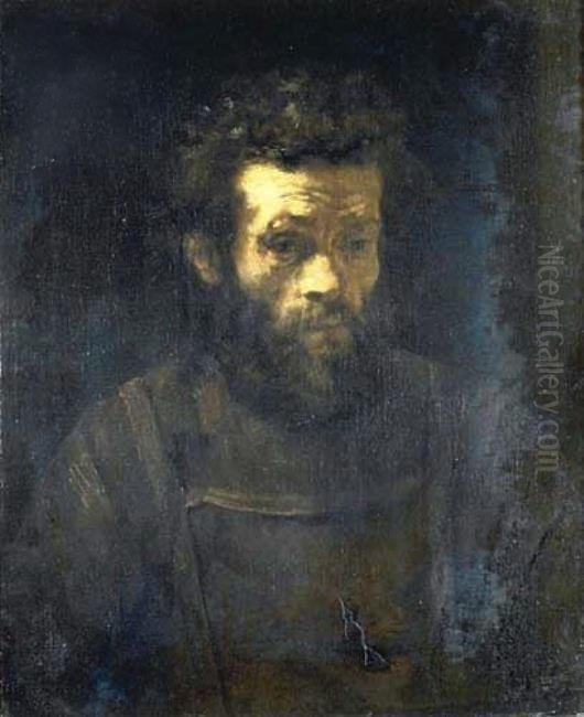 Man with a Beard Oil Painting by Rembrandt