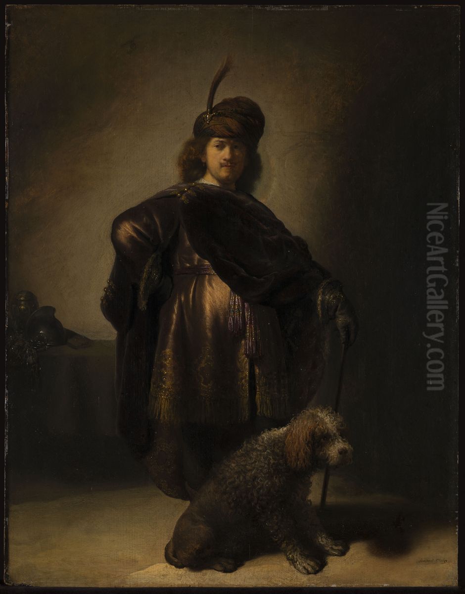 Self-portrait in Oriental Dress Oil Painting by Rembrandt