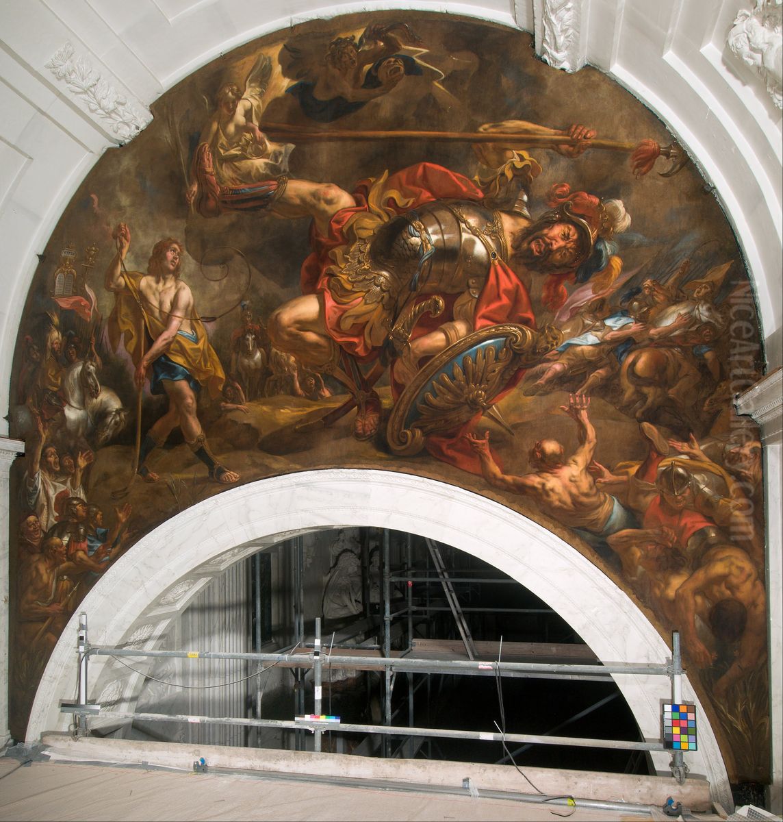 David and Goliath Oil Painting by Jacob Jordaens