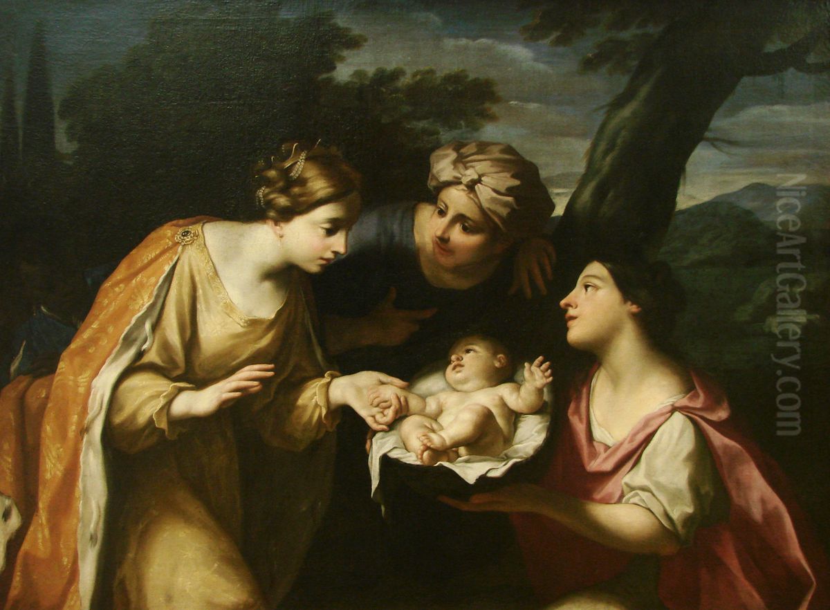 The Finding of Moses Oil Painting by Carlo Cignani