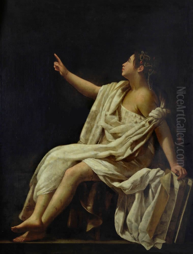 Polyhymnia the Muse of Lyric Poetry Oil Painting by Giovanni Baglione Polyhymnia the Muse of Lyric Poetry Oil Painting by Giovanni Baglione