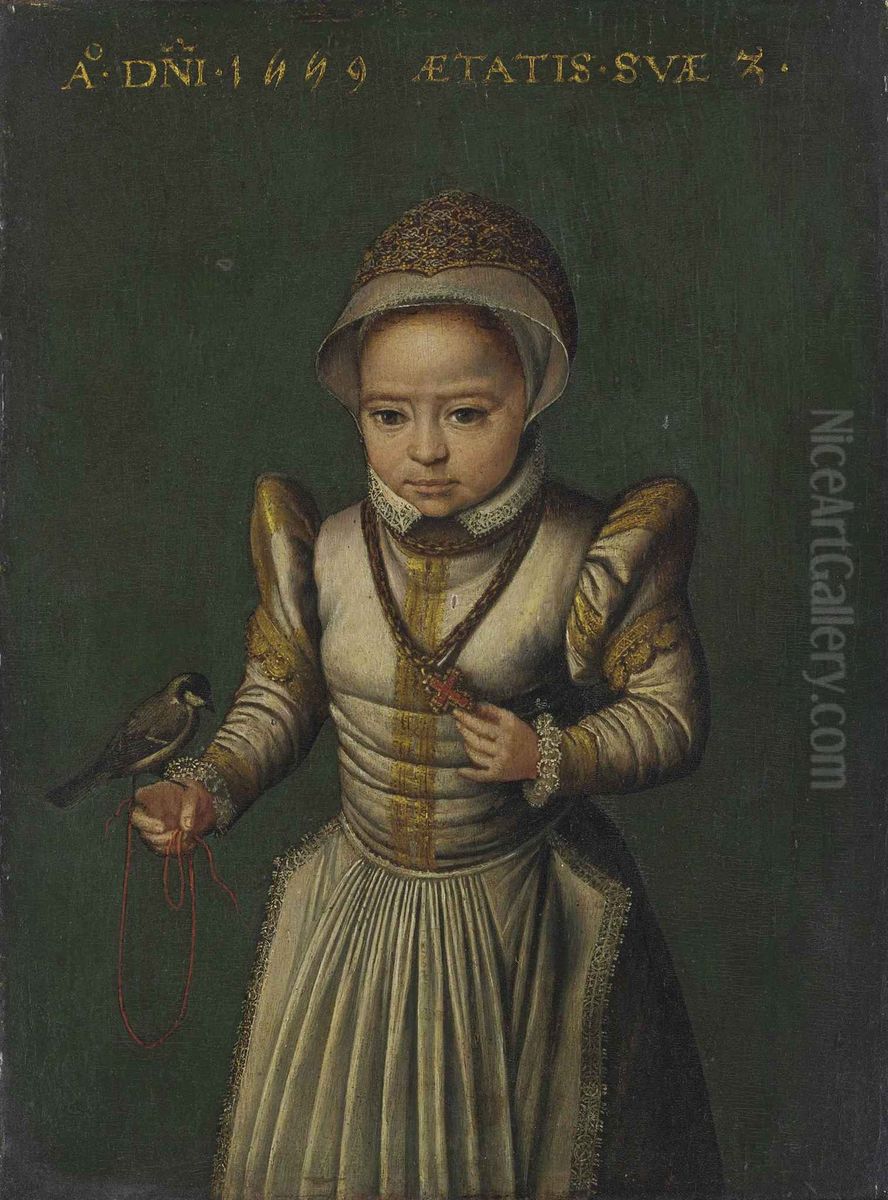 Portrait of a Child Oil Painting by Catarina van Hemessen