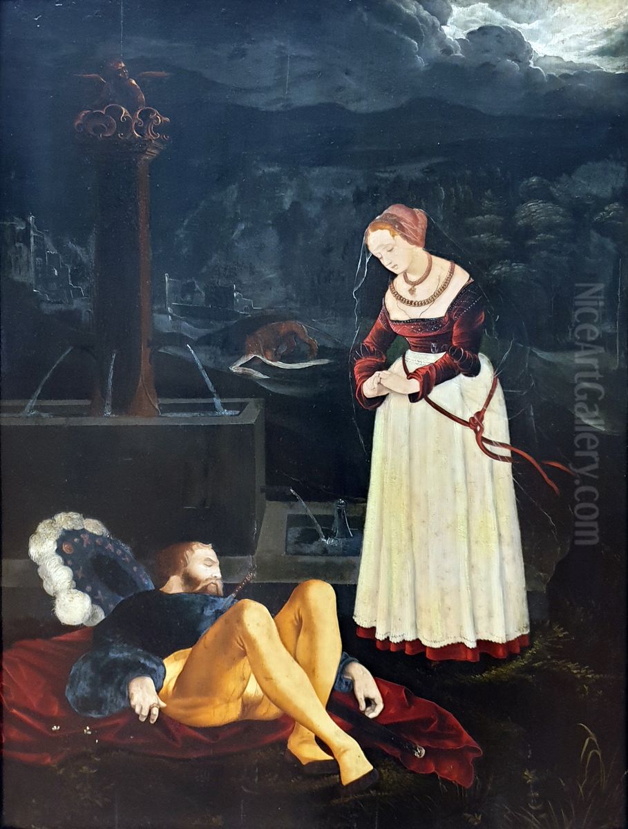 Pyramus and Thisbe Oil Painting by Hans Baldung Grien