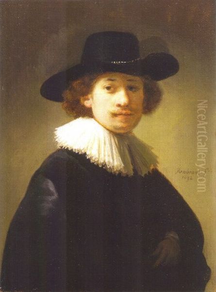 Self-portrait 1632 Oil Painting by Rembrandt