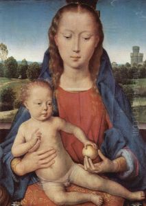 Portinari-Triptychon, Mitteltafel: Madonna