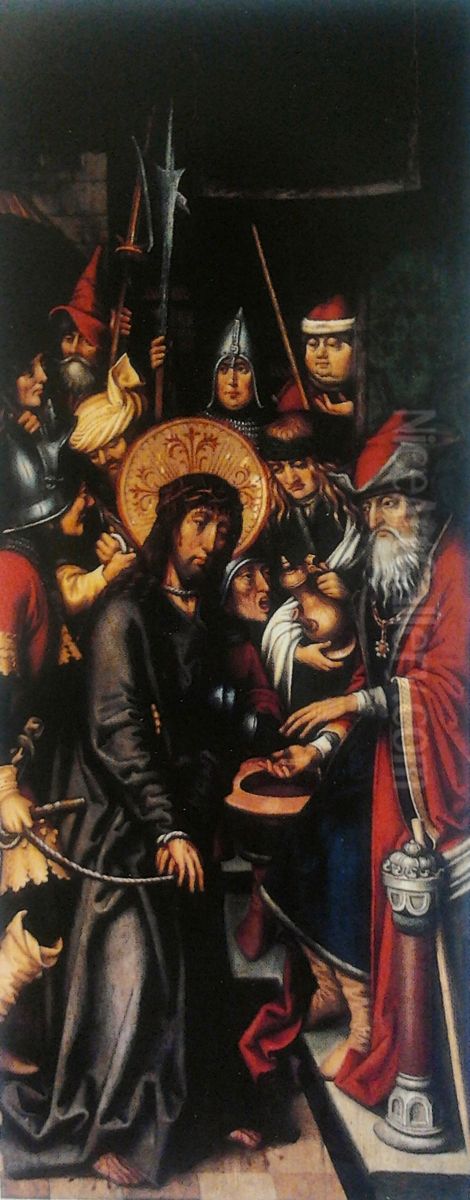 Christ before Pilate. Oil Painting by Sigmund Holbein
