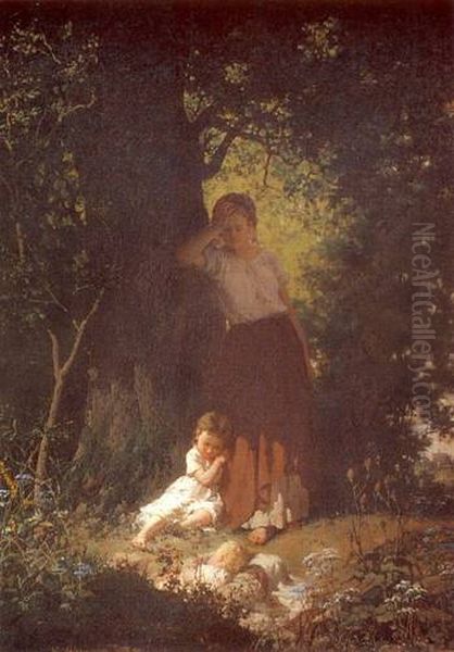 Letni dzien Oil Painting by Kazimierz Alchimowicz