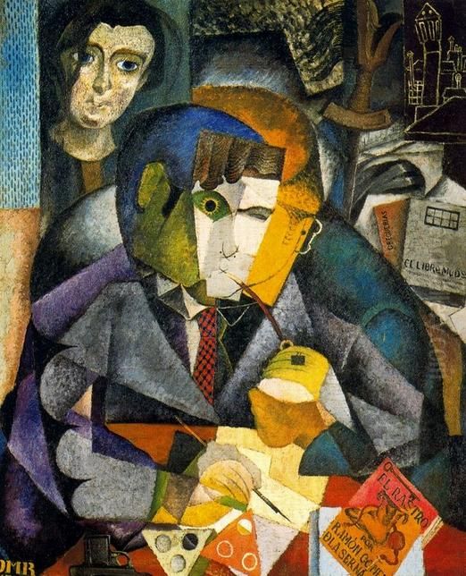 Portrait of Ramon Gomez de la Serna Oil Painting by Diego Rivera
