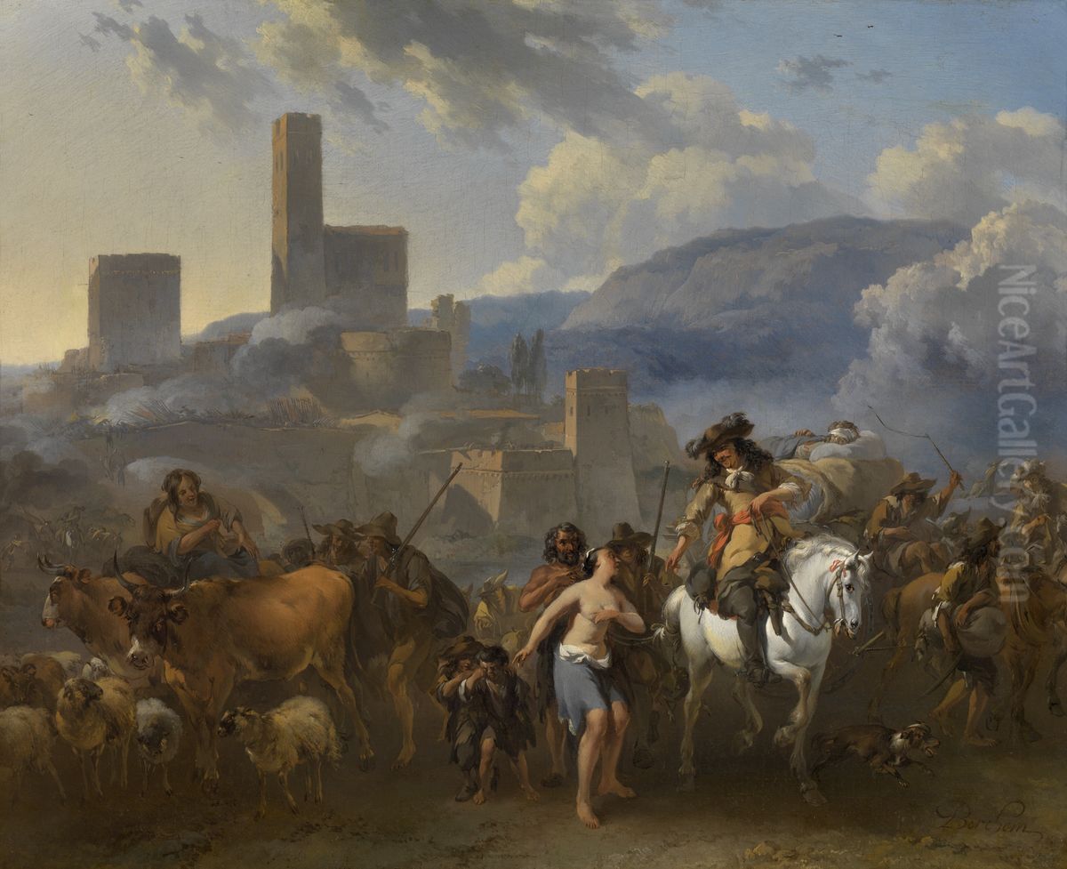 In oorlogstijd Oil Painting by Nicolaes Pieterszoon Berchem