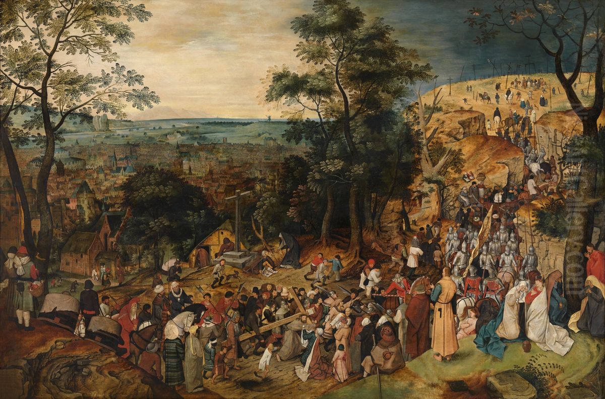 Kruisdraging Oil Painting by Pieter Brueghel the Younger