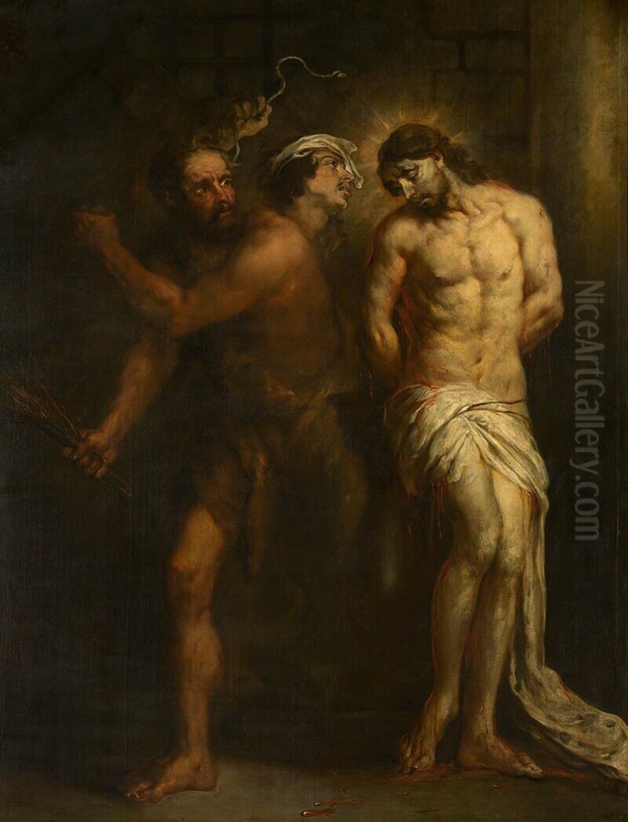 Geseling van Christus Oil Painting by Jan Cossiers