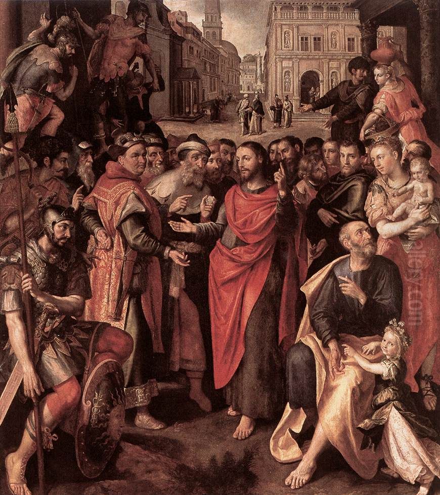 The Emperor's Toll Oil Painting by Maerten De Vos